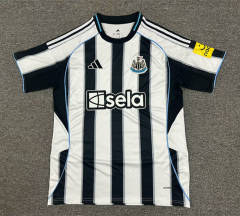 (S-4XL) 2025-2026 Newcastle United Home White&Black StripesThailand Soccer Jersey AAA-512