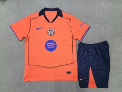2025-2026 Barcelona Home Away Orange Soccer Uniform-6748