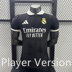 Player Version 2025-2026 Special Version Real Madrid Black Thailand Polo Shirt-3596