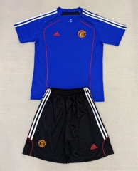 2025-2026 Manchester United  Blue  Soccer Uniform-AY