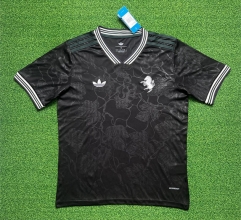 (S-4XL) 25-26 Juventus 2nd Away Black Thailand Soccer Jersey AAA-403