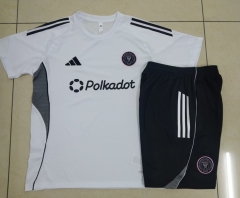 2025-2026 Inter Miami CF White  Short-sleeved Thailand Soccer Tracksuit-815