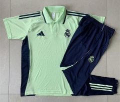 2025-2026 Real Madrid Light Green Thailand Polo Uniform-815