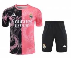 2025-2026 Dragon Edition Real Madrid Pink&Black Training Soccer Uniform-418