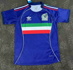 (S-4XL) 25-26 Mexico Away Blue Thailand Soccer Jersey AAA-2483