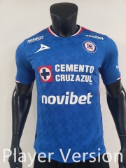 Player Version 25-26 Cruz Azul Fútbol Club Home Blue Thailand Soccer Jersey AAA-0871