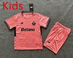 25-26 Porto Away Pink Kids/Youth Soccer Uniform-6748