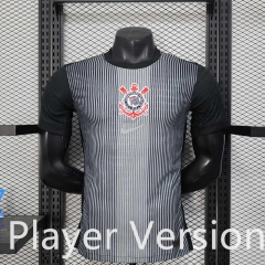 Player Version  25-26 Special Version  Corinthians  Black&Gray  Thailand Soccer Jersey AAA-888