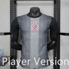 Player Version  25-26 Special Version  Corinthians  Black&Gray  Thailand Soccer Jersey AAA-888