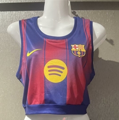 25-26 Barcelona Home Red&Blue Women Thailand Soccer Yoga Vest Jersey AAA-7411