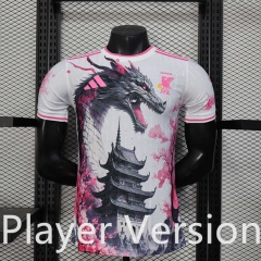 Player Version 25-26 Special Edition Japan White&Pink Thailand Soccer Jersey AAA-888