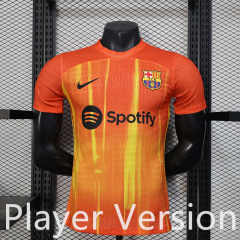 Player Version  25-26 Special Edition Barcelona Orange Thailand Soccer Jersey AAA-888