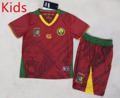 2025-2026 Cameroon  Away Red Kids/Youth Soccer Uniform-507