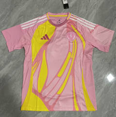 (S-4XL) 25-26 Scotland Away Pink Thailand Soccer Jersey AAA-818