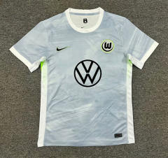 (S-4XL) 2025-2026 Wolfsburg Away  Light Blue Thailand Soccer Jersey AAA-512