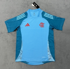 (S-4XL) 2024-2025 Flamengo Light Blue Thailand Soccer Training AAA-4506