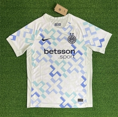 (S-4XL) 25-26 Inter Milan Away White&Blue Thailand Soccer Jersey AAA-403