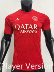 Player Version 25-26  Paris Red Thailand Soccer Jersey AAA-SJ