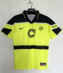 Retro Version 96-97 Borussia Dortmund Home Yellow Thailand Soccer Jersey AAA-811