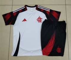 2025-2026 Flamengo White Short-sleeved Thailand Soccer Tracksuit-815