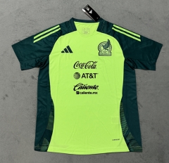 (S-4XL) 2025-2026 Mexico Fluorescent Green Thailand Training Soccer Jersey AAA-4506