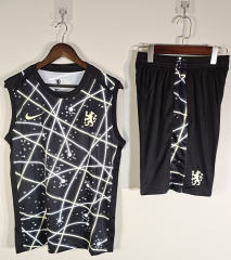 2025-2026 Chelsea Black&Pink Thailand Training Soccer Vest Uniform-418