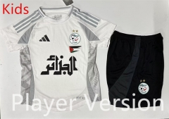 Player Version 2025-26 Algeria White Kids/Youth Soccer Uniform-6742