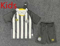 25-26 Santos FC Away Black&White Thailand Soccer Jersey AAA-GB