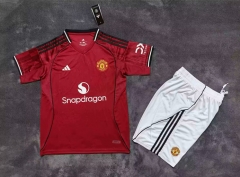 2025-2026 Manchester United Home Red Soccer Uniform-2483