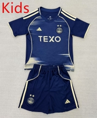25-26 Aberdeen Away Blue Kids/Youth Soccer Uniform-AY