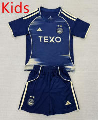 25-26 Aberdeen Away Blue Kids/Youth Soccer Uniform-AY