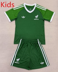 2025-2026 Mexico Goalkeeper Green  Kids/Youth Soccer Uniform-AY