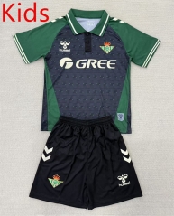 2025-2026 Concept Version Real Betis Grey&Green Kid/Youth Soccer Unifrom-AY