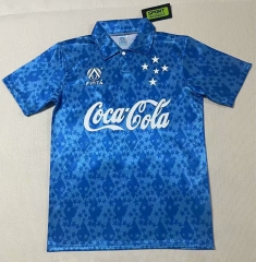 Retro Version 93-94 Cruzeiro EC Home Blue Thailand Soccer Jersey AAA-422