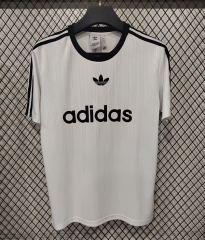 (S-4XL) Adidas White Casual  T-shirt-GB