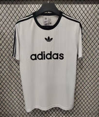 (S-4XL) Adidas White Casual  T-shirt-GB