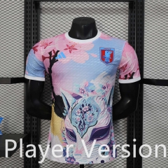 Player Version 25-26 Special Edition Japan Pink&Blue  Thailand Soccer Jersey AAA-888
