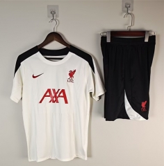 2025-2026 Liverpool White Thailand Soccer Training Uniform-418