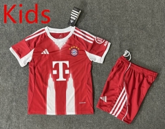 25-26 Bayern München Home Red Kids/Youth Soccer Uniform-6748