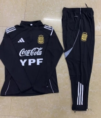 2025-2026 Argentina Black Thailand Soccer Tracksuit -411