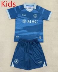 25-26 Special Edition Napoli Blue Kids/Youth Soccer Uniform-AY