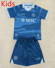 25-26 Special Edition Napoli Blue Kids/Youth Soccer Uniform-AY