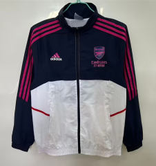 25-26 Arsenal Blue&White Thailand Soccer Trench Coat-1836