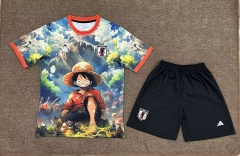 25-26 Special Edition Japan Blue Soccer Uniform-709