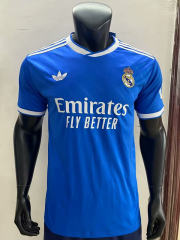 (S-4XL) 2025-2026 Correct Edition Real Madrid Away Blue Soccer Jersey-0594
