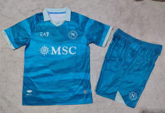 (S-3XL) 25-26 Napoli 4th Away Blue Soccer Uniform-718