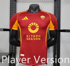 Player Version 25-26  Roma Red Thailand Soccer Jersey AAA-888