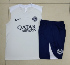 25-26  Inter Milan White  Thailand Soccer Vest Tracksuit -815