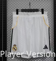 (S-3XL) Player Version 2025-2026 Real Madrid Home  White Thailand Soccer Shorts-888