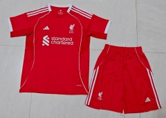 2025-2026 Correct Version  Liverpool Home Red Soccer Uniform-718